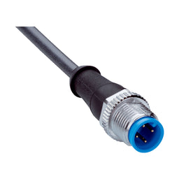 Cable sensor YM2, macho M12 4P cod.A, abierto, sin apant., 5m 4H PUR