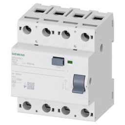 Interruptor diferencial, 4 polos, tipo AC, 400V, 100A, 100mA