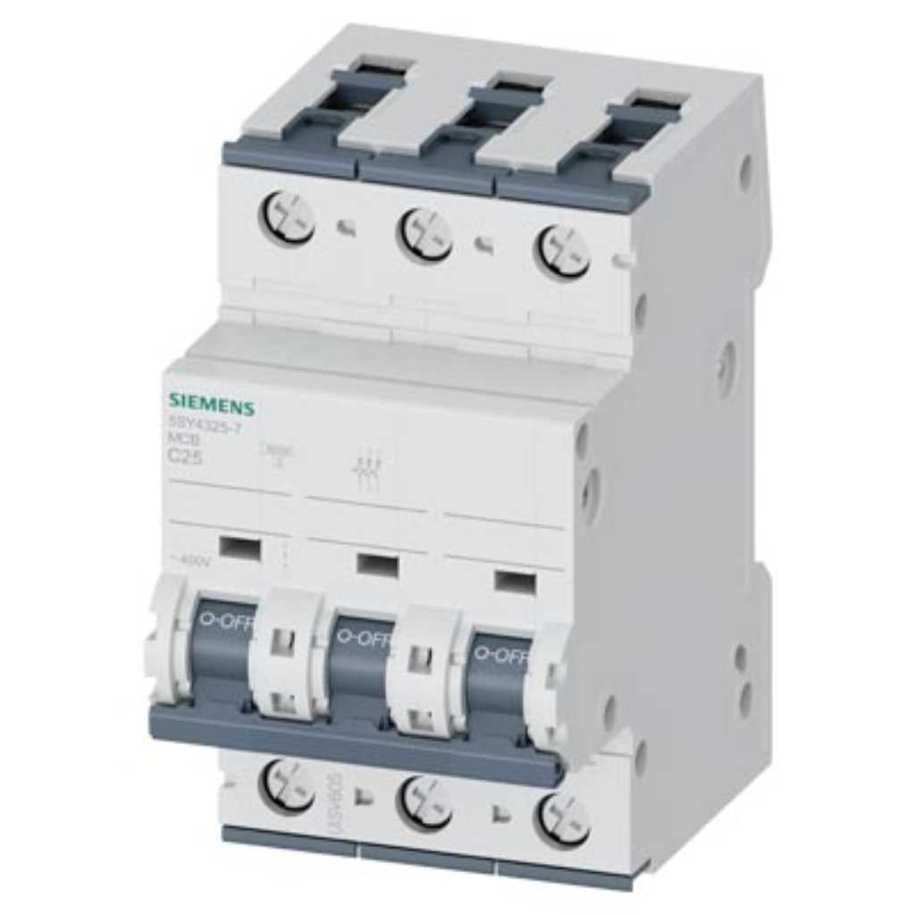 Magnetotérmico 400V 10kA, 3 polos, C, 25A, T=70 mm