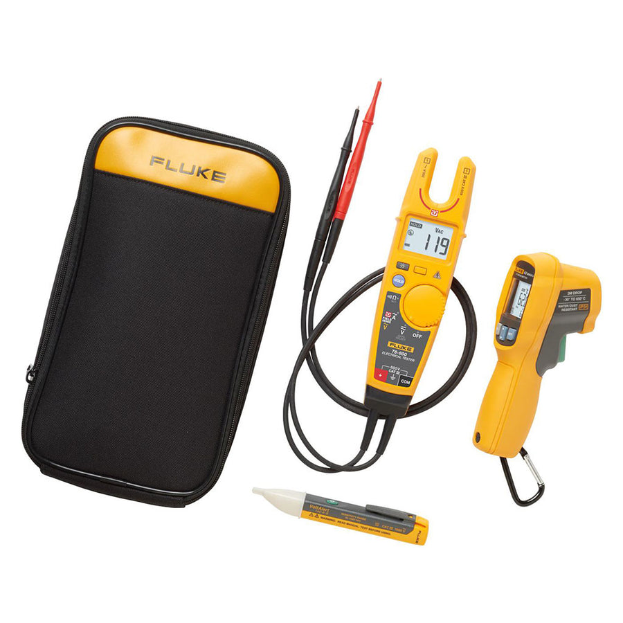 Kit Fluke T6-600 con Fluke 62MAX+, Fluke 1AC y estuche flexible C60