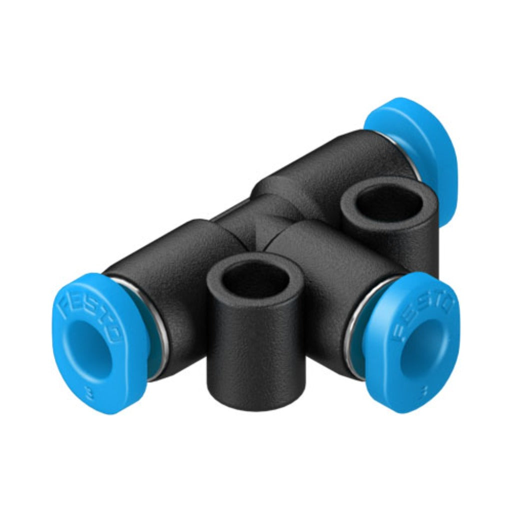 Racor mini en T QSMT, tubo 3 mm