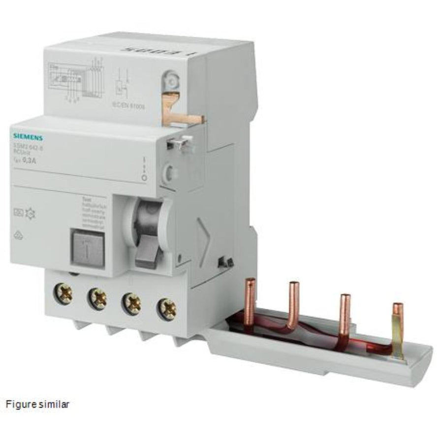 Bloque de protección diferencial, 4 polos, tipo A, 400V, 63A, 100mA