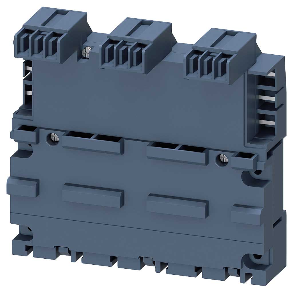Embarrado trifásico incluido conector de ampliación para 3 interruptores automáticos Tamaños S00 ...