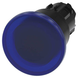 Cabeza seta 3SU, 22mm, plástico, azul, seta