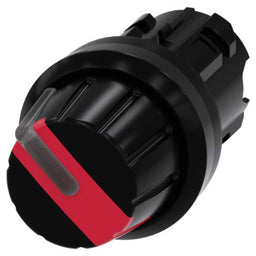 Cabeza selector 3SU, 22mm, plástico, rojo, selector