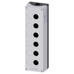 Caja mando 3SU, metal, 22mm, 6 puntos