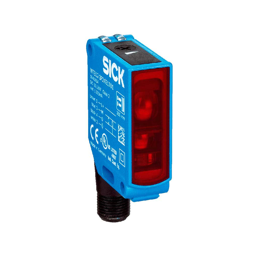 Fotocélula detección sobre objeto WTB12 LED, PNP, claro/oscuro, M12 4P