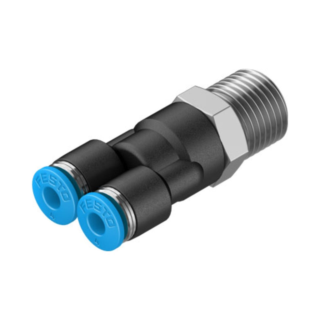 Racor en Y QSY, 1/4, tubo 4 mm