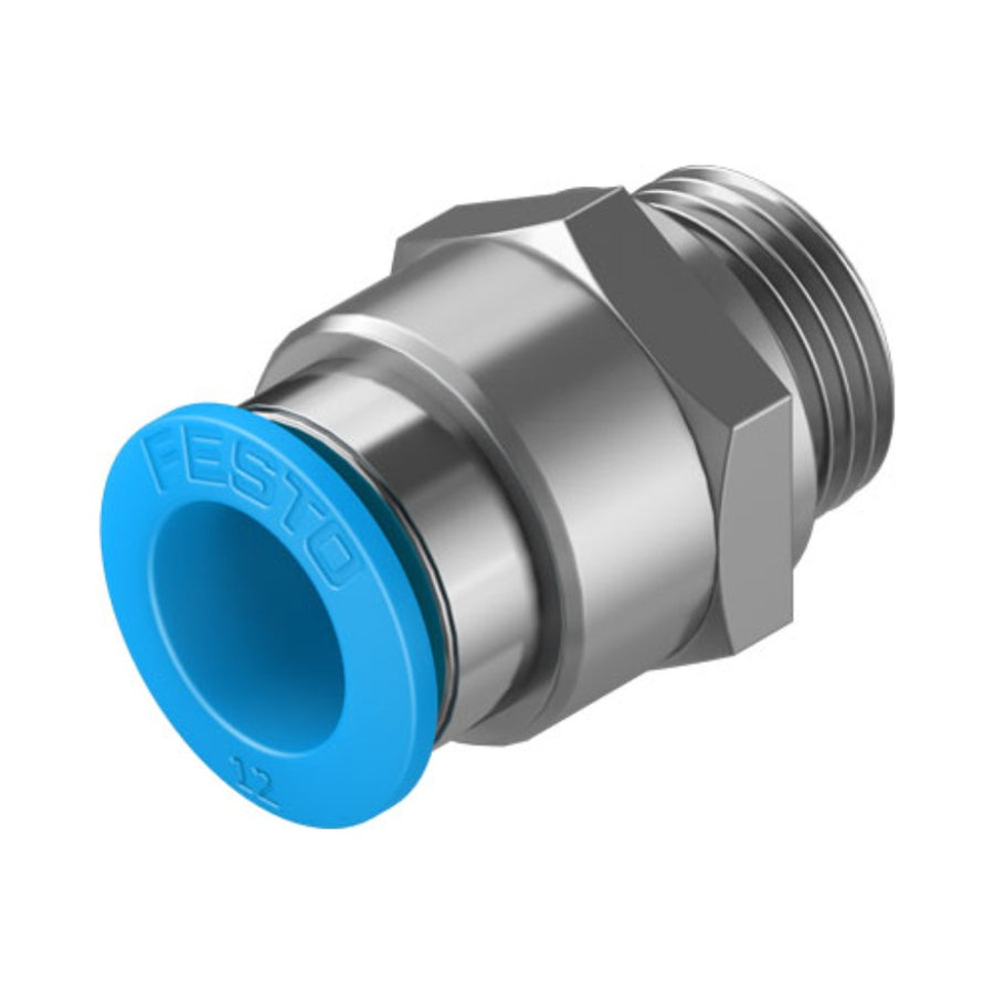 Racor recto QS, G3/8, tubo 12 mm