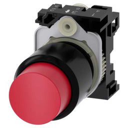 Pulsador 3SU, 12mm, plástico, rojo