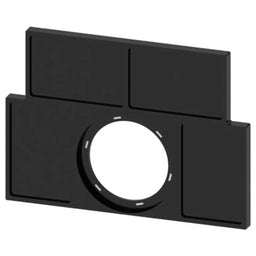 Cabeza pulsador 3SU, 27mm, negro