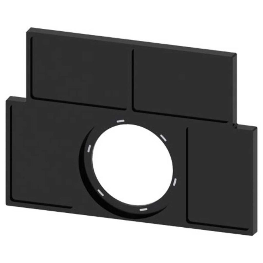 Cabeza pulsador 3SU, 27mm, negro