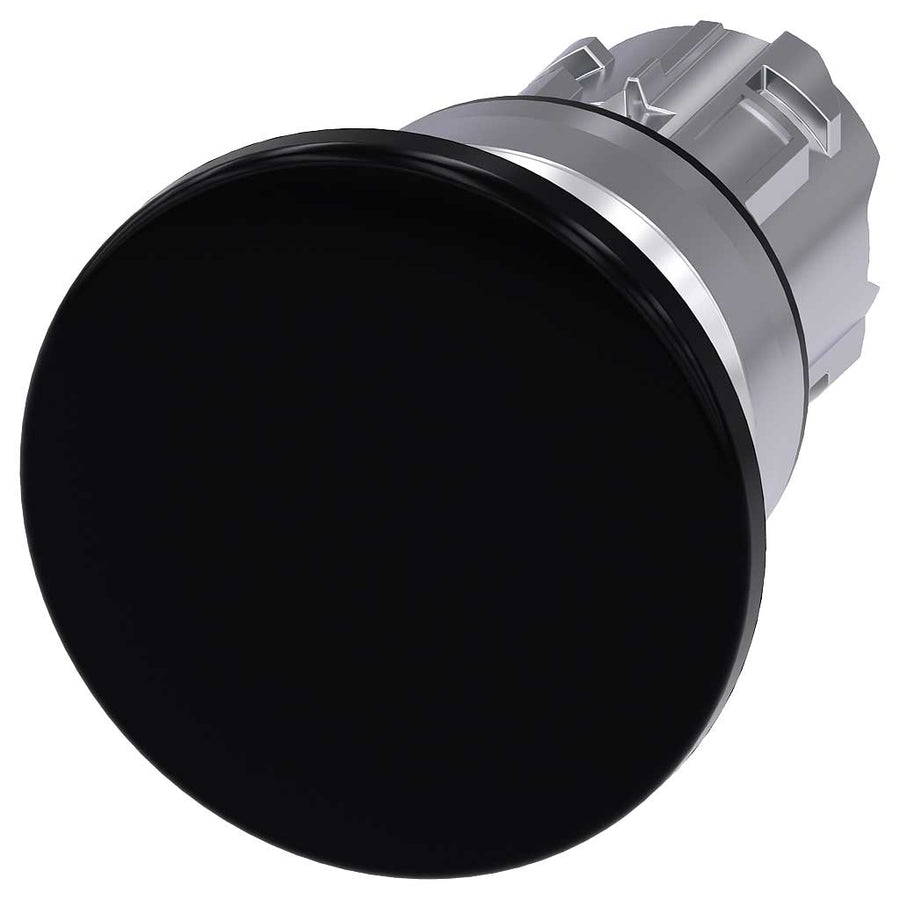 Cabeza seta 3SU, 22mm, metal, negro, seta
