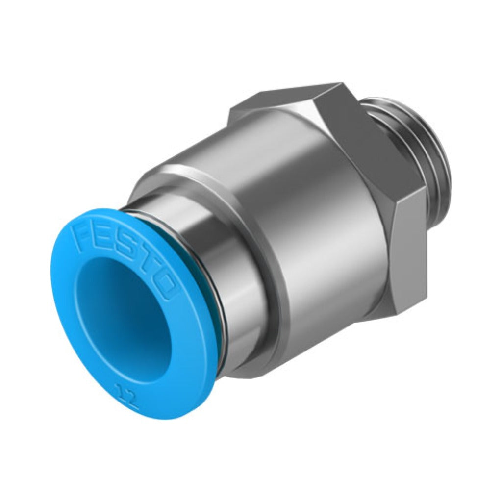 Racor recto QS, G1/4, tubo 12 mm