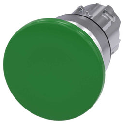 Cabeza seta 3SU, 22mm, metal, verde, seta