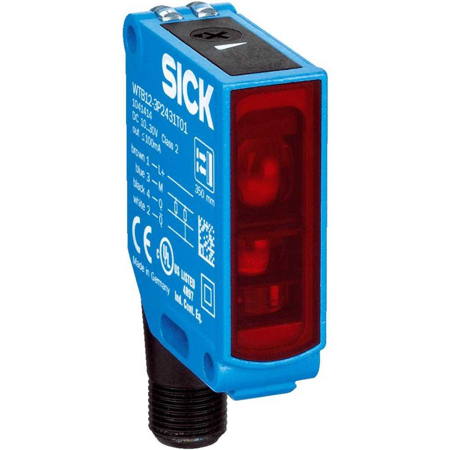 Barrera fotoeléctrica réflex WL12 LED, NPN, claro/oscuro, M12 4P