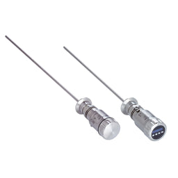 Sensor de nivel LFP Inox, G ¾ A, 1.050mm, Sonda higiénica, 1x PNP + 1x PNP/NPN + 4-20mA, M12 5P