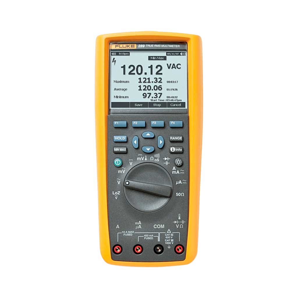 Multímetro industrial de registro de datos de valor eficaz verdadero Fluke 289