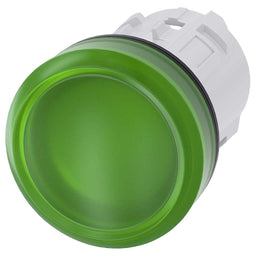 Cabeza pulsador 3SU, 22mm, plástico, verde