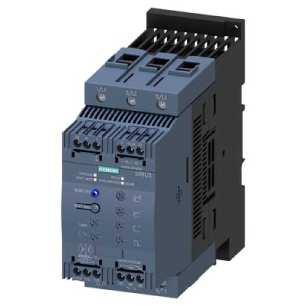 Arrancador suave SIRIUS, S3, 106A, 55kW, 24V, tornillo