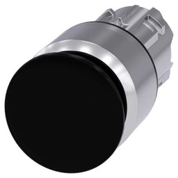 Cabeza seta 3SU, 22mm, metal, negro, seta