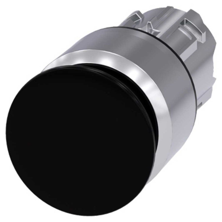 Cabeza seta 3SU, 22mm, metal, negro, seta