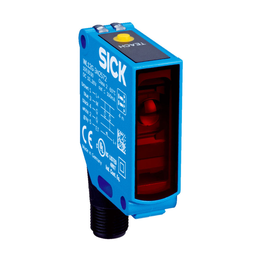 Barrera fotoeléctrica réflex WL12G LED, PNP, claro, M12 5P
