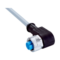 Cable sensor YG2, hembra M12 4P acodado cod.A, abierto, sin apant., 5m 4H PVC