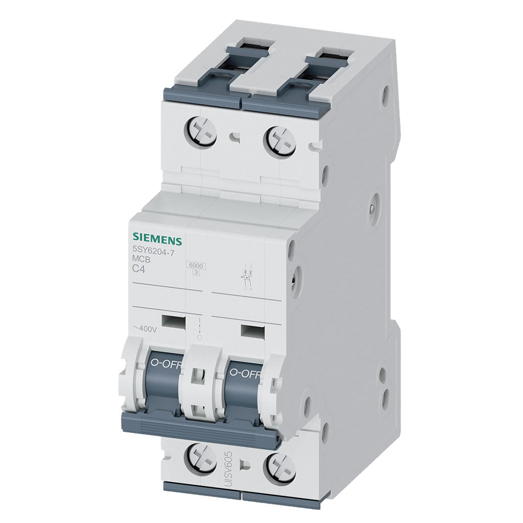Magnetotérmico 400V 6kA 2 polos, C, 4A