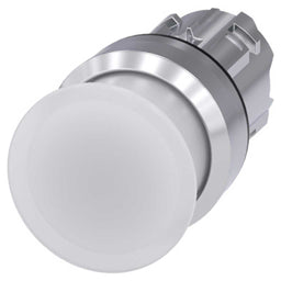 Cabeza seta 3SU, 22mm, metal, blanco, seta