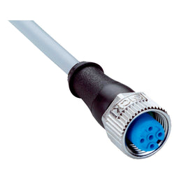 Cable sensor YF2, hembra M12 5P cod.A, abierto, sin apant., 2m 5H PVC