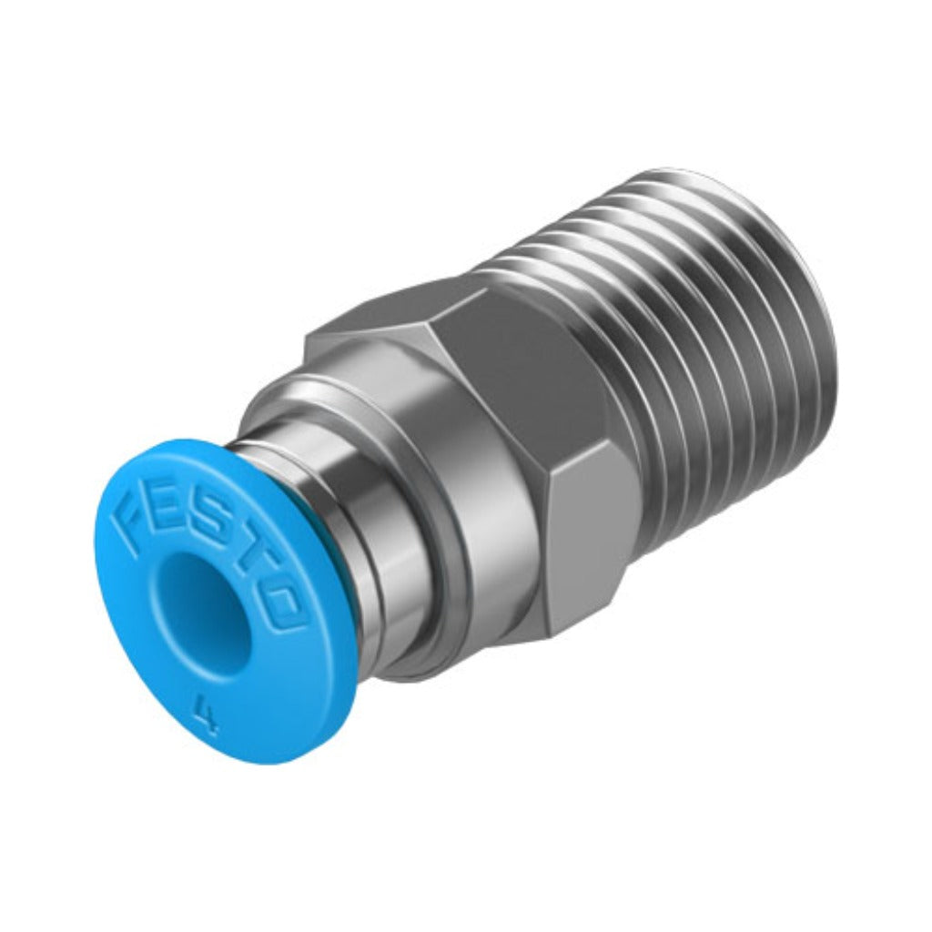 Racor recto QS, 1/8, tubo 4 mm