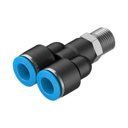 Racor en Y QSY, 1/4, tubo 10 mm