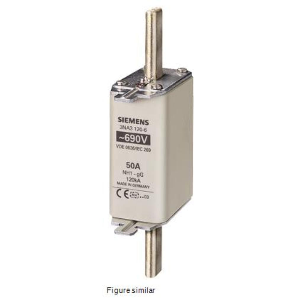 Cartucho de fusibles NH, NH1, Entrada: 80 A, gG, Un AC: 690 V, Un DC: 440 V