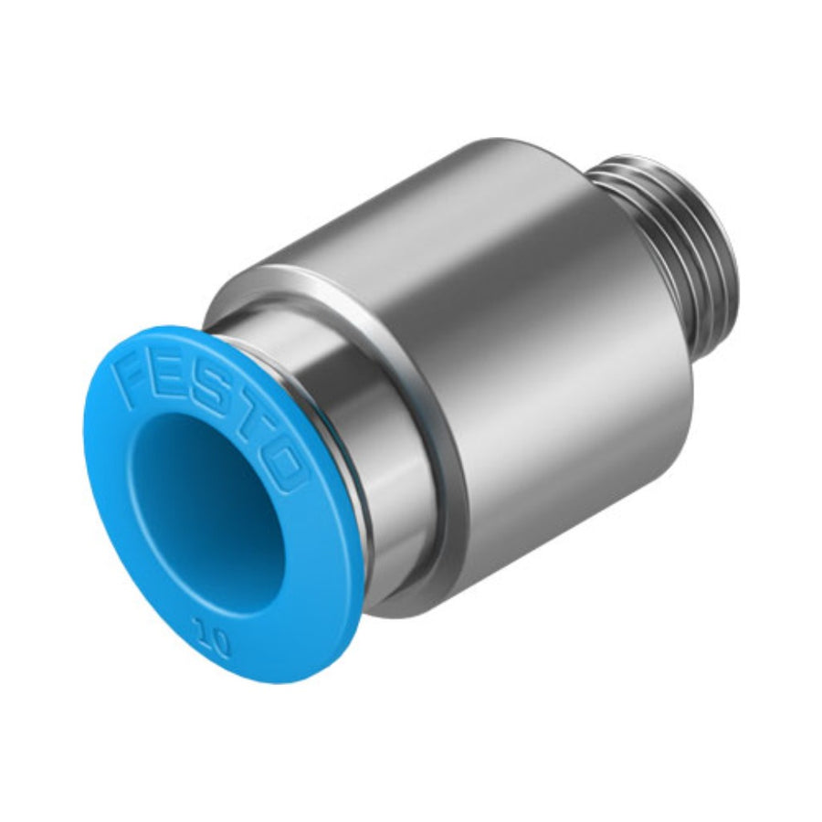 Racor recto QS, G1/8, tubo 10 mm