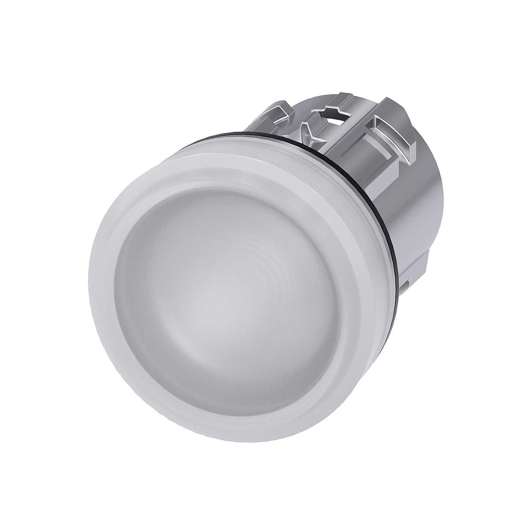 Cabeza pulsador 3SU, 22mm, metal, blanco