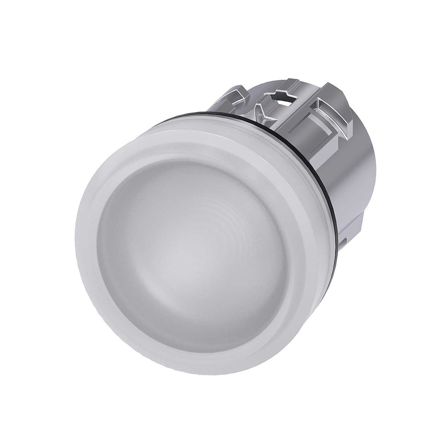 Cabeza pulsador 3SU, 22mm, metal, blanco