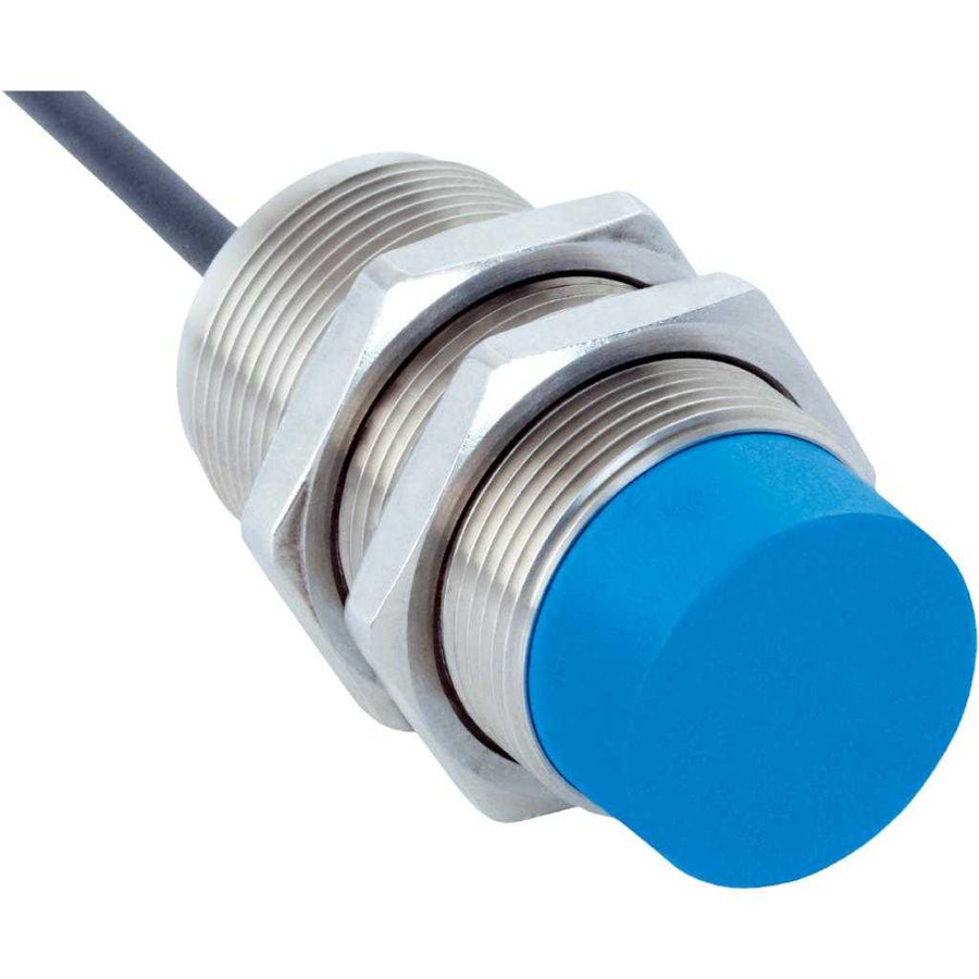Inductivo IMX30, NPN NO, Sn=50 mm ultracorta, no enrasado, C.c. 3 hilos, cable 2 m