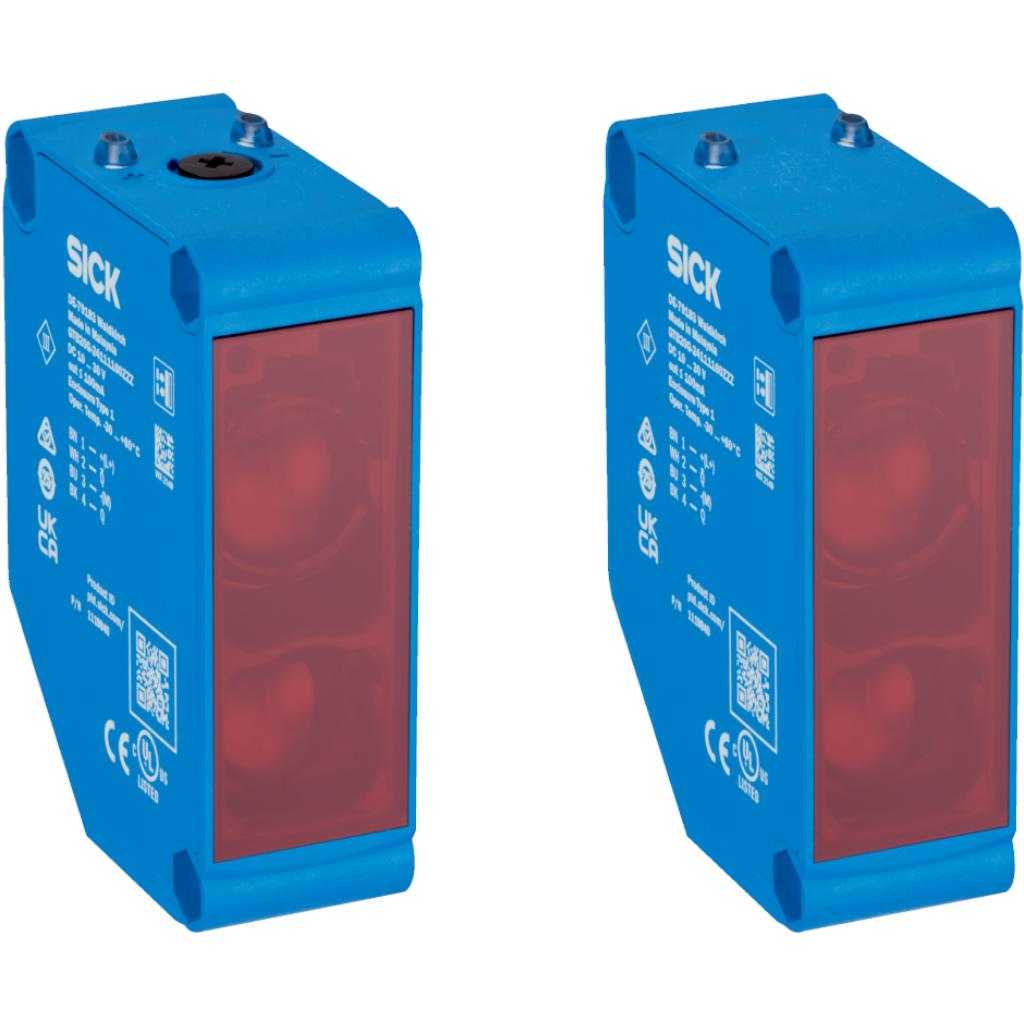 Barrera emisor-receptor GSE20M LED, PNP/NPN, claro/oscuro, M12 4P