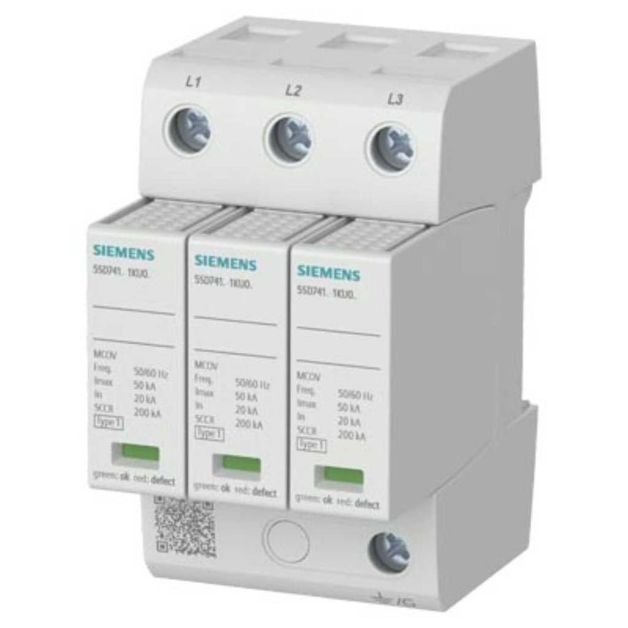 Descargador de sobretensiones UL, tipo 1 de 3 polos, 600Y/347V (estrella) con contacto de señaliz...