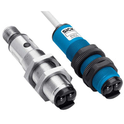 Barrera fotoeléctrica réflex VL18 LED, NPN, claro/oscuro, cable 4H 2m