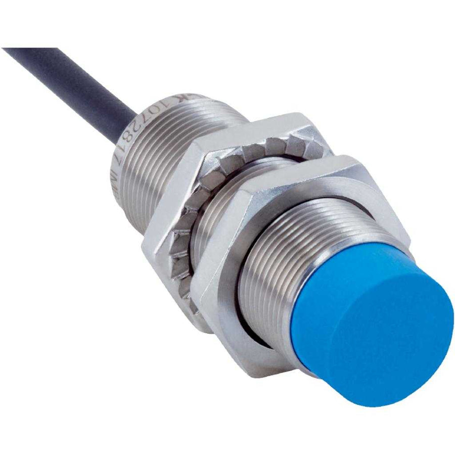 Inductivo IMB18, NPN NO, Sn=12 mm ultracorta, no enrasado, C.c. 3 hilos, cable 2 m