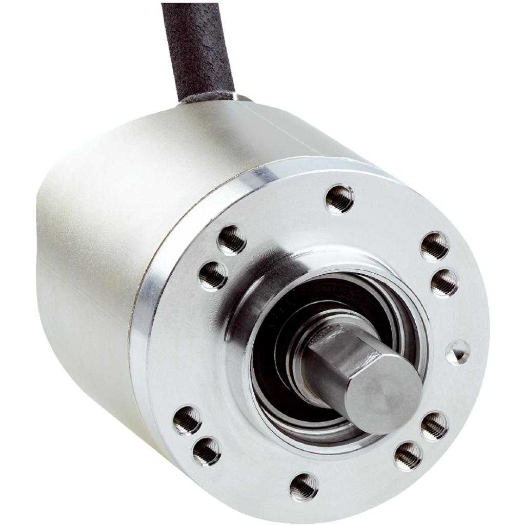 Encoders absolutos AHS/AHM36, Monovuelta, 16.384 (14 bit), Eje 10mm, SSI, programable, cable 0,5m