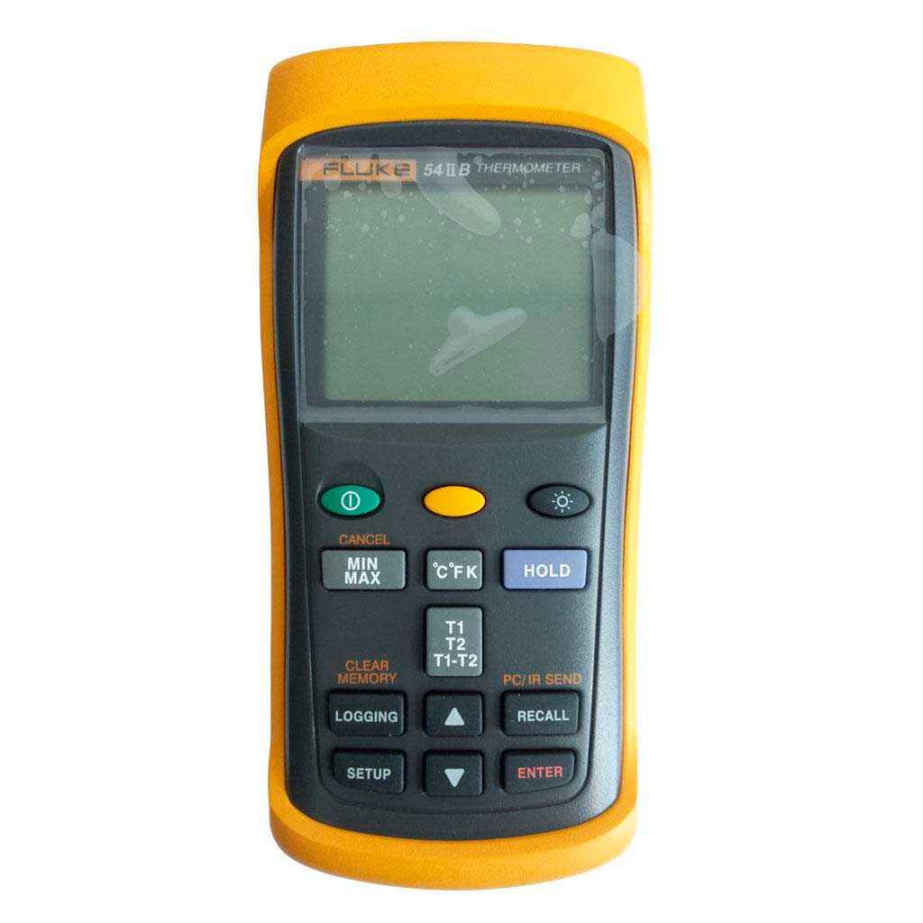 Termómetro digital de doble entrada Fluke 54 II B con registro de datos