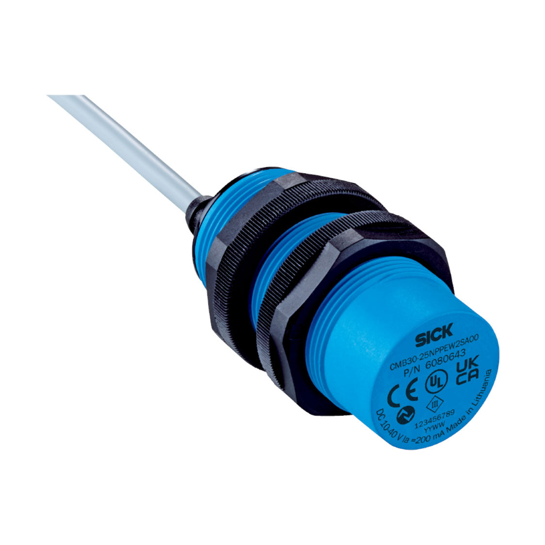 Sensor capacitivo CMB, 0mm ... 25mm, No enrasado, Cable CC de 4 hilo, cable