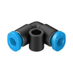 Racor mini codo QSML, tubo 3 mm