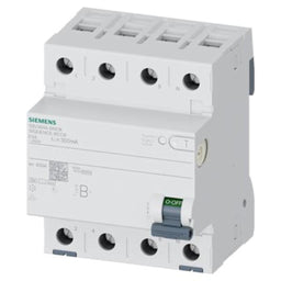 Interruptor diferencial, 4 polos, tipo B, 400V, 63A, 300mA, selectivo