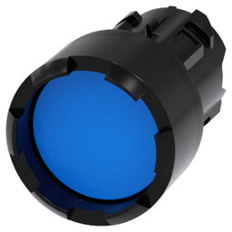 Cabeza pulsador 3SU, 22mm, plástico, azul, saliente