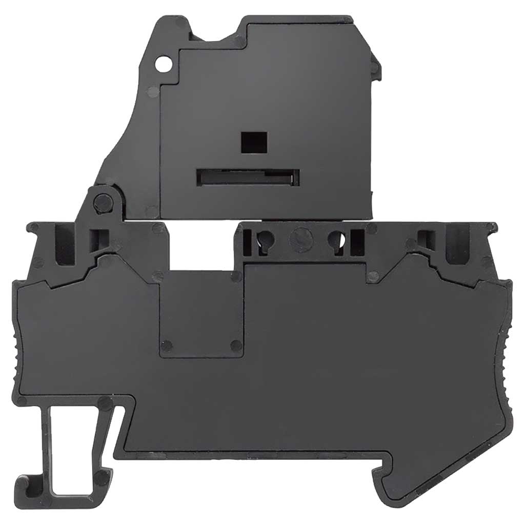 Borne portafusible para fusible G, 4 mm², color negro