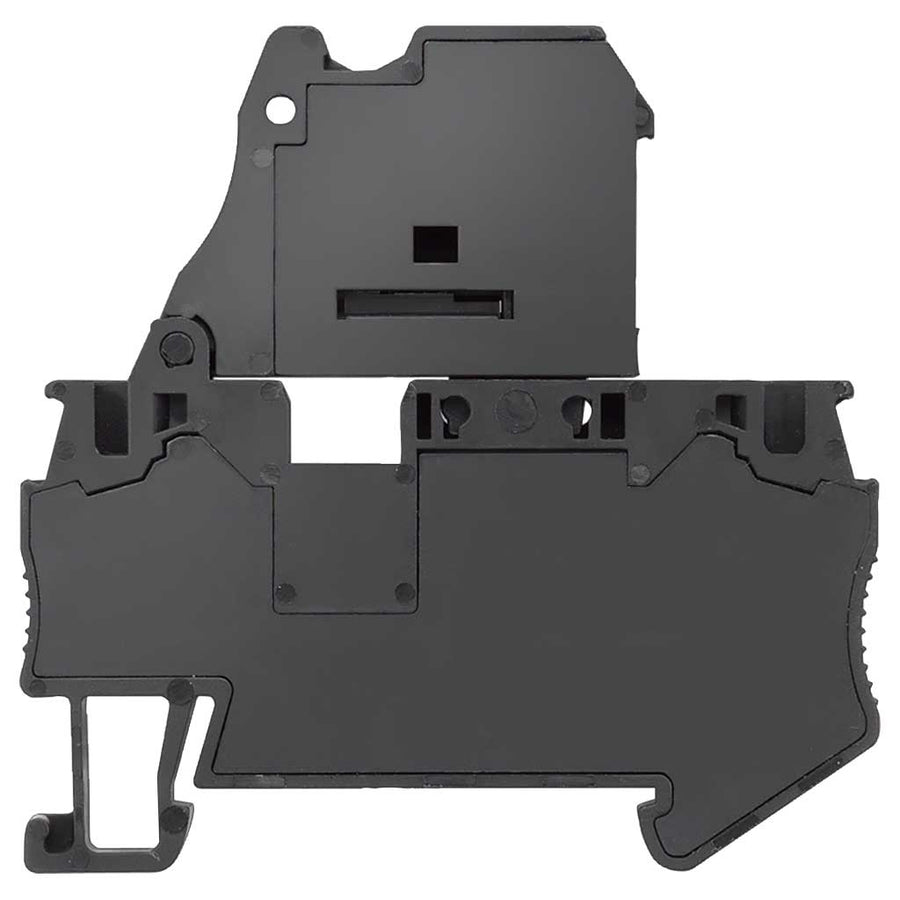 Borne portafusible para fusible G, 4 mm², color negro
